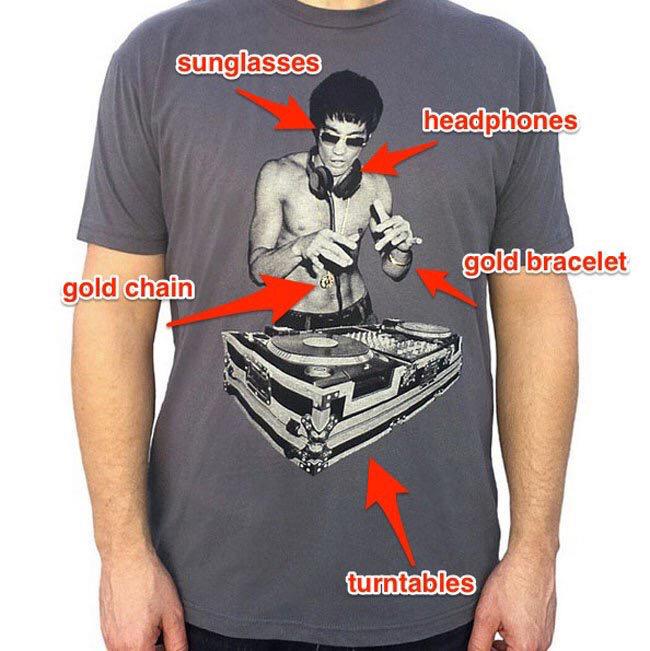 bruce lee tony stark shirt