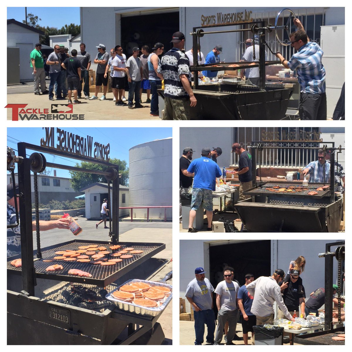 TackleWarehouse's tweet photo. A little #BBQ to say thanks to the #TWcrew!!! You guys (&amp; gals) are awesome!!! #TWfamily @TeamLintner http://t.co/QQVrg2Vlv5