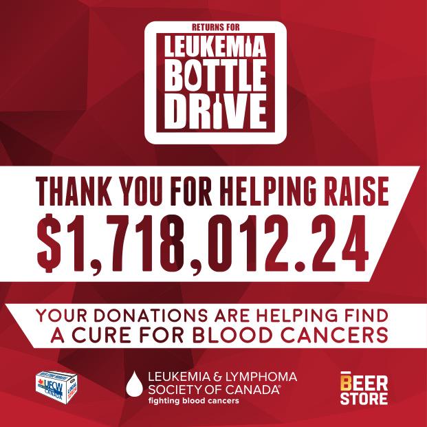 Return4Leukemia's tweet photo. Thank-you for your support!!!! #bottledrive2015 http://t.co/ICfclVxppE