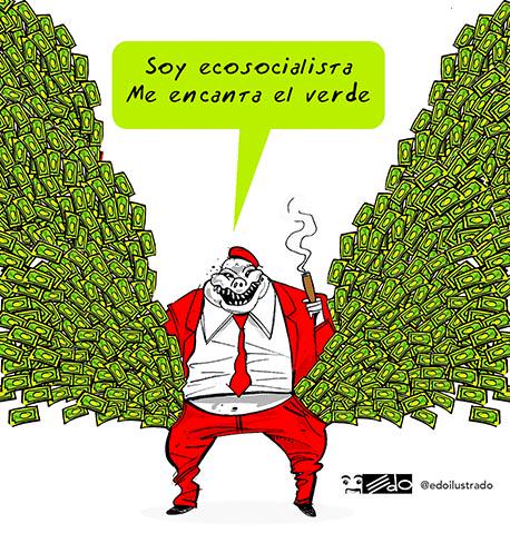 EdoSanabria's tweet image. Caricatura EDO: Ecosocialista