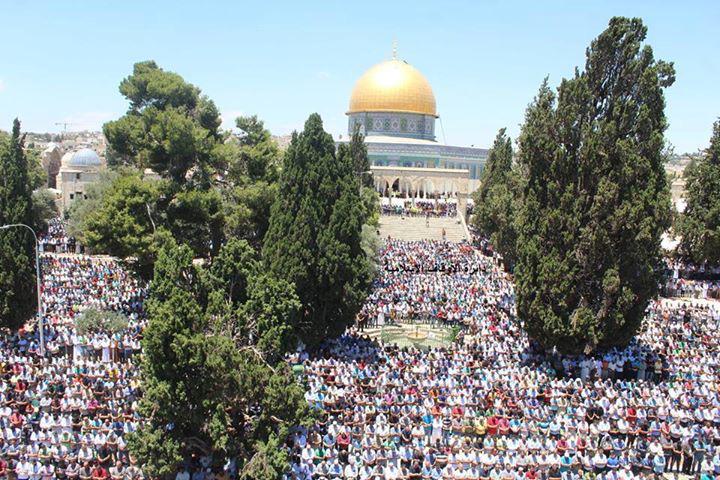 EvanRasputin's tweet photo. صلاة أول جُمعة في رمضان، المسجد الأقصى، فلسطين.. http://t.co/ajC21Rr1Qx