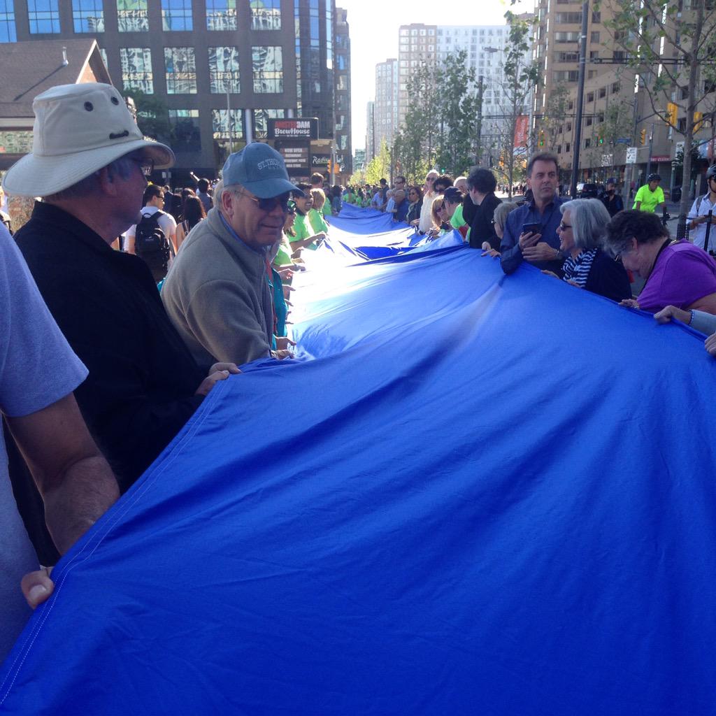 udotoronto's tweet photo. Queen's Quay Blue Ribbon Ceremony http://t.co/uH9YB22oli