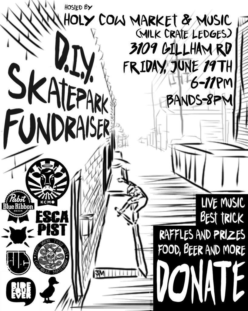 HarrisonStDIY's tweet image. 9Happening in an hour in an alley at 31st and Cherry. Food! Beer! Music! Prizes! Skating!