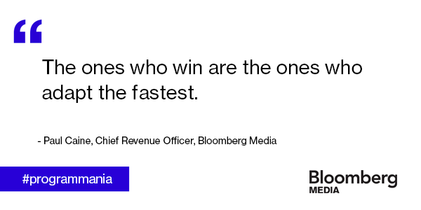 BBGMedia's tweet image. "The ones who win are the ones who adapt the fastest." Paul Caine @paulcaine at #programmania @mpamagmedia