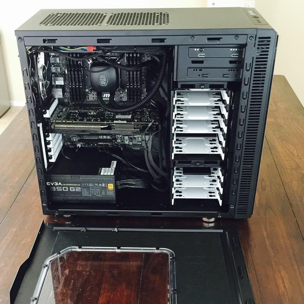 apnance's tweet image. Just finished my first computer build: the 'Render Destroyer', 64GB DDR4 &amp;amp; 8 cores running at 3GHz un-over-clocked.