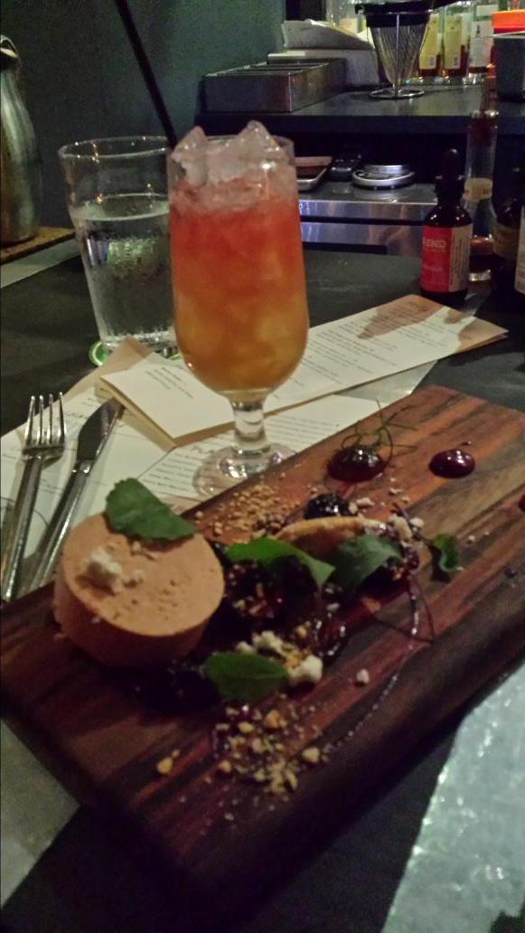 Foie Gras and tiki at Holeman and Finch..not a bad Fri!