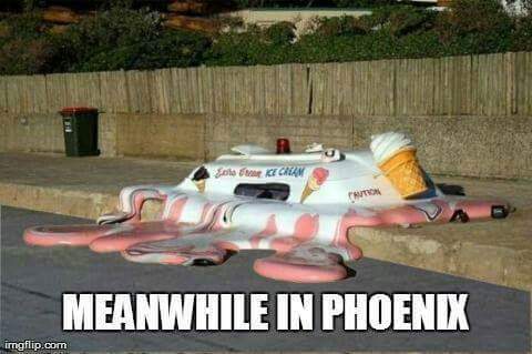 Glad I'm somewhere cool till this heat dies down lol
#heatwave2015
#welcometoaz
#phoenixsummers