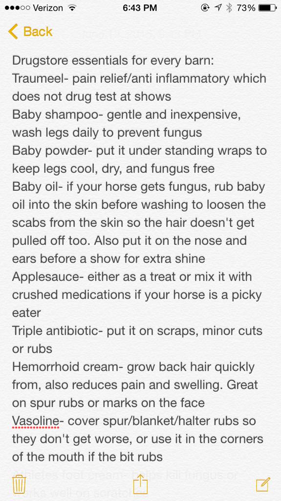 GroomSecrets's tweet image. The ultimate #gtotd ... Drugstore essentials for every barn