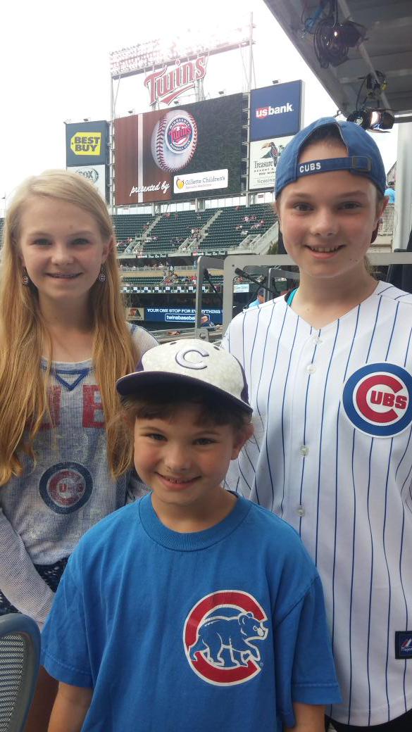 ddenhartog's tweet photo. @Cubs @BleacherNation  @lenandjd @PatAndRonOnWBBM  No Twins gear for this MN fam!!!  #GoCubsGo #WeAreGood #Cubs http://t.co/XHUX93tPEX