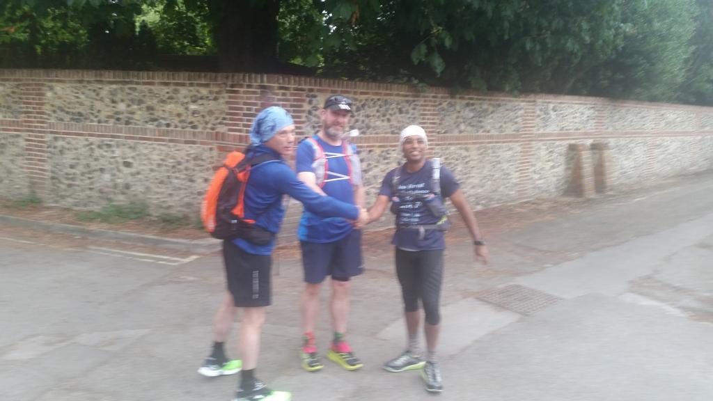 As they are off. Ernie, Rich and Javed start the #tr250double #tr250 at 6am. Good luck guys.