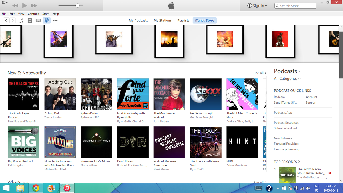huntseries's tweet photo. #HUNTseries on the home page of @iTunesPodcasts along with our friends at @blacktapespod - series premiere July 16th! http://t.co/xFYbXE5UKw