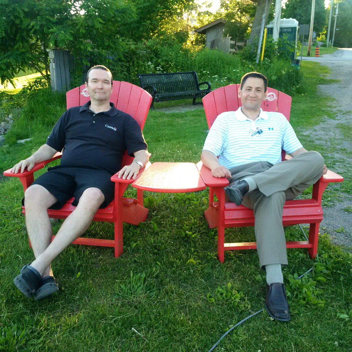 Jamie_Schmale's tweet image. Relaxing on a @ParksCanada Red Chair with @BarryDevolin_MP iin Coboconk @TrentSevernNHS #sharethechair @ExploreKL