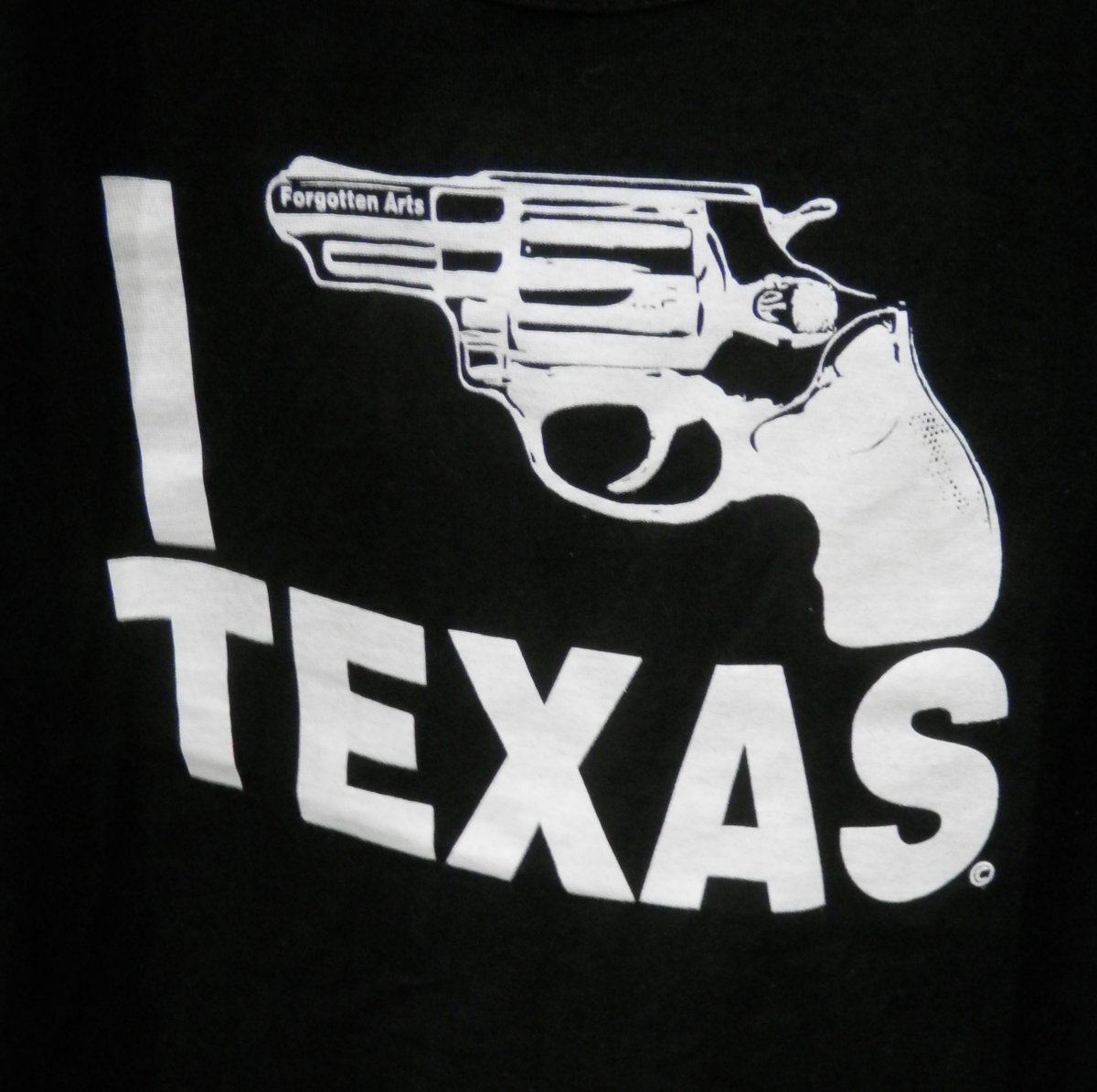 JohnRMoffitt's tweet photo. At #PopShopHouston Dre @ForgottenArts was selling t-shirt. She created the great I Bang Texas sticker &amp; stencil. http://t.co/4y5WuDl7pe