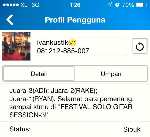 Rakhetirta's tweet photo. Thanks to Allah
Sungguh luar biasa rahmat mu
Solo Gitar session 3 harus lebih baik lagi
Bismillahi 😇 http://t.co/QQkx93N4xX