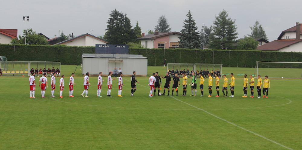 Rabotnichki and Celje before their game Rabotnichki and Celje before their game