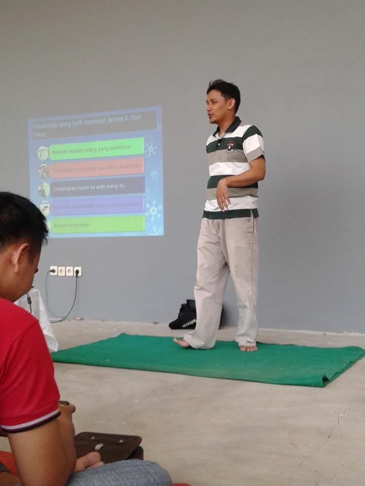 Narasumber kali ini adalah Bapak Wendy dari BPPK. Pelatihan ini meliputi public speaking dan cara berkomunikasi