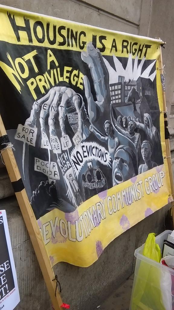 Housing is a right not a privilege #EndAusterityNow
