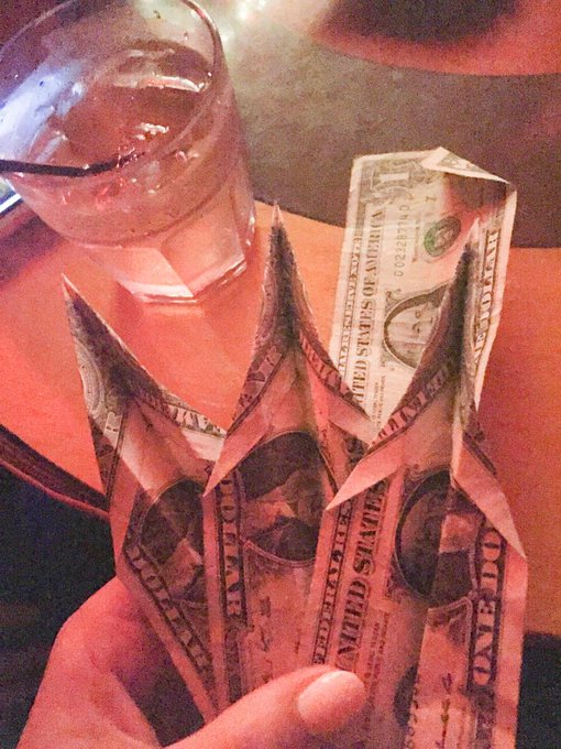 Sitting here making paper airplane dollar bills for everyone to throw at babes http://t.co/2S83hT6Gu