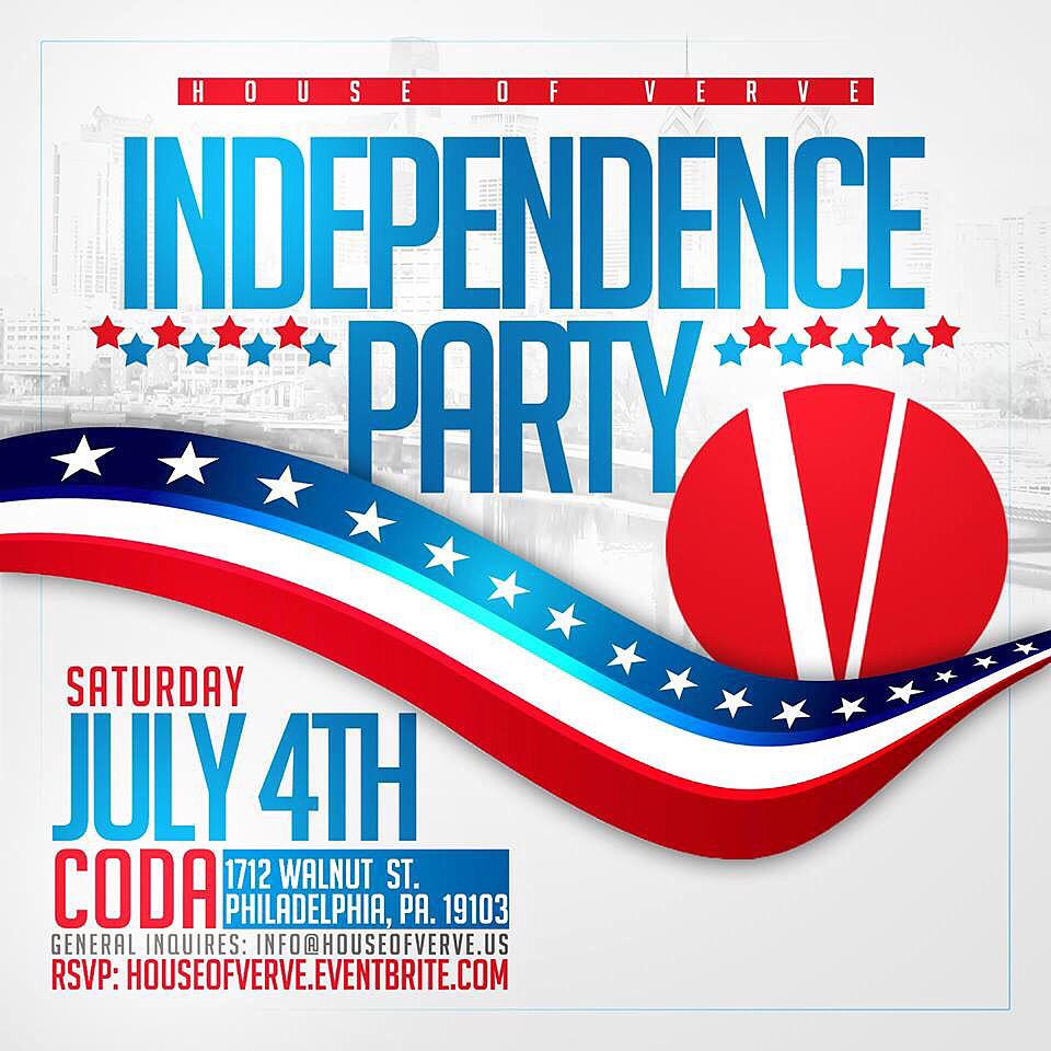 HouseofVerve's tweet photo. @HouseofVerve Independence Party II returns on Saturday, July 4 in Philadephia. RSVP: http://t.co/BJDKqJWasQ http://t.co/Xv9hpYLgIg