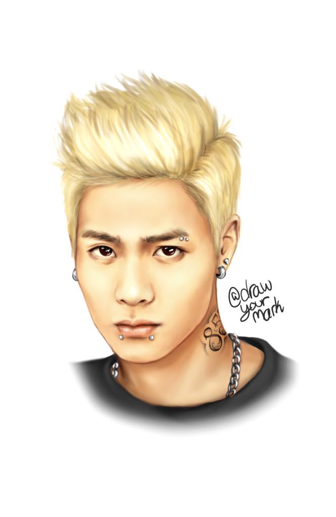 brystalhope's tweet photo. Amazing fan art by #drawyourmark #JacksonWang #GOT7 http://t.co/9psXMaa4gj