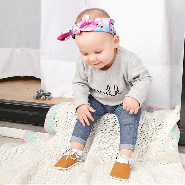 This_Cool_Kid_'s tweet photo. The cutest little girl I know is wearing our Skye moccs and she's rocking them big time! http://t.co/JKMBrgdPdF http://t.co/Slh1dsCbQC