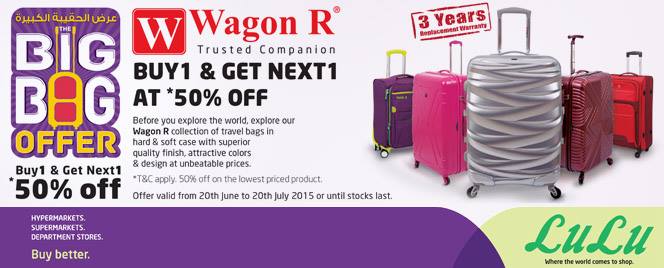 LuLu Hypermarket UAE on X: Exciting offer on Wagon R luggage