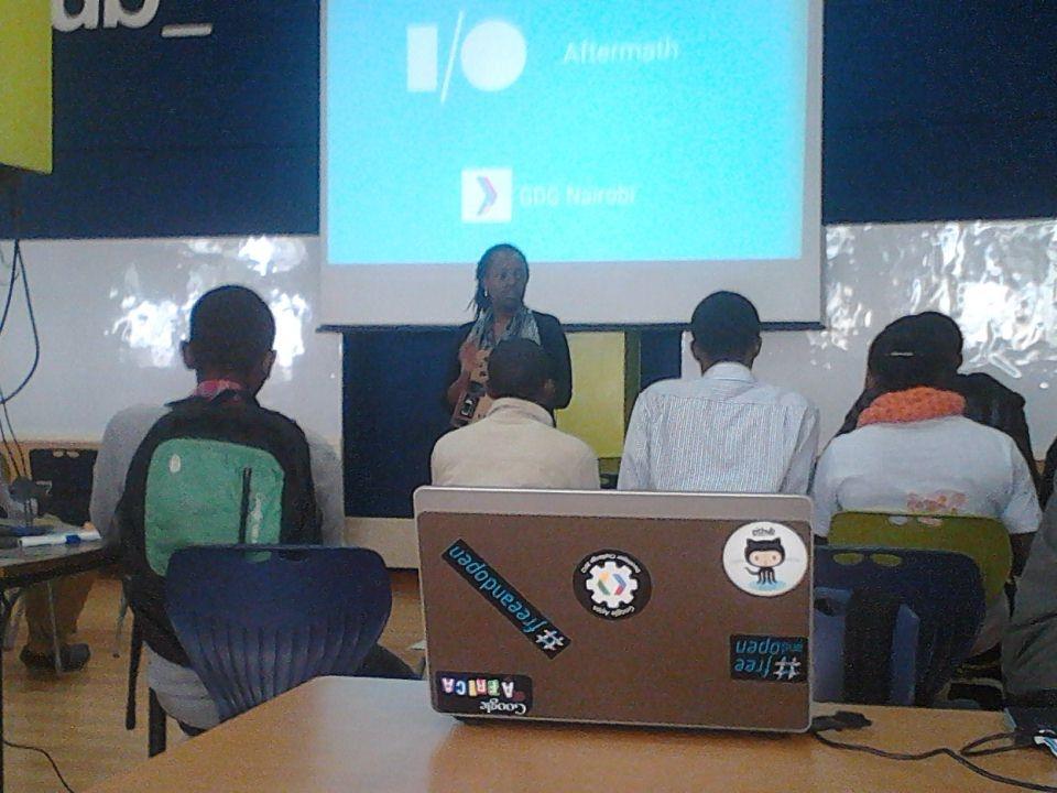 #gdg #iorecapNairobi With Mercy Orangi getting started