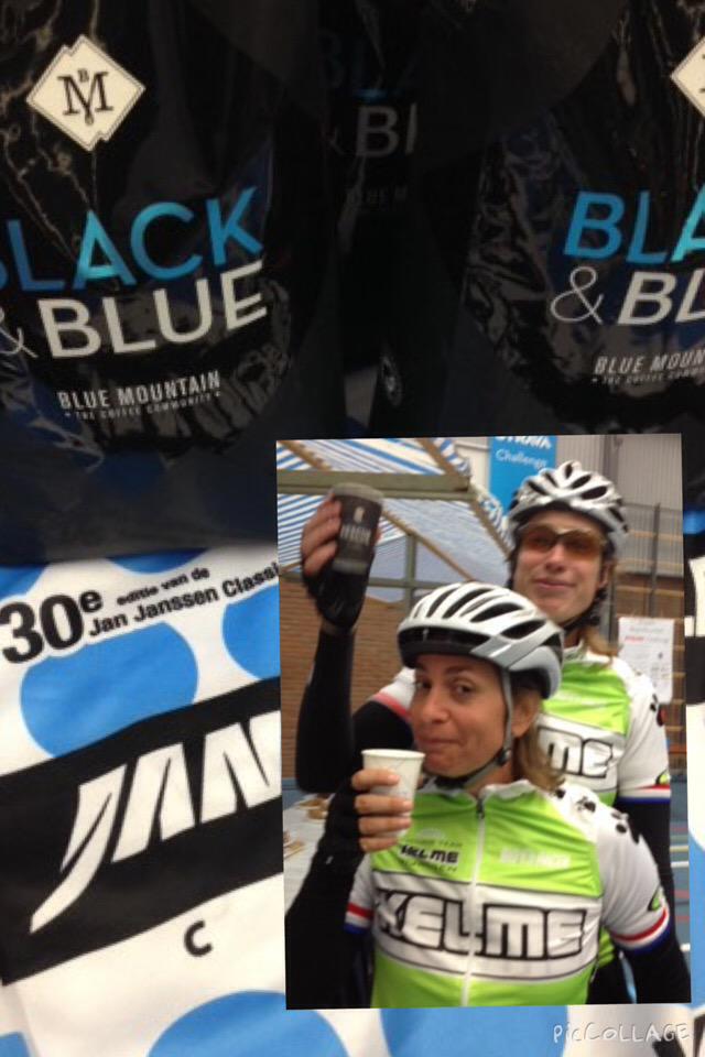 Fietsers van de 30e Jan Janssen Classic en Blue Mountain koffie, dat is genieten!