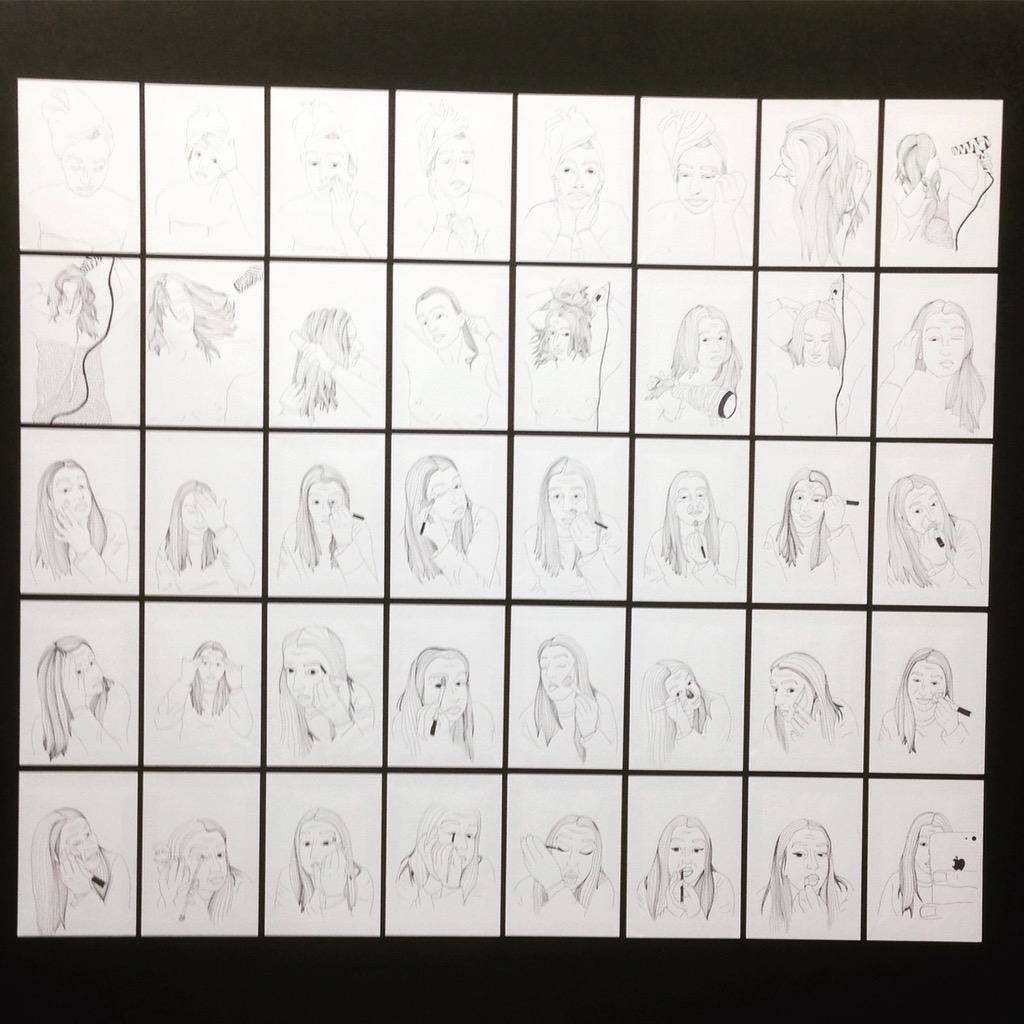 ArrrowGallery's tweet image. #RachelDuffy's lovely #portraits at #GSA #degreeshow #Glasgow #art @GSofA