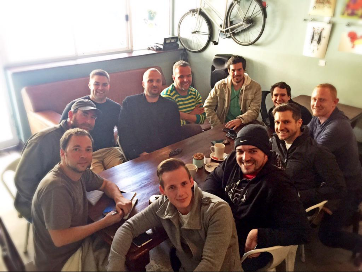 zac0n's tweet photo. Great turn out for ‘Save ZaCon” 0xC0FFEE this morning. Things are looking up! http://t.co/68AY1Gj33G