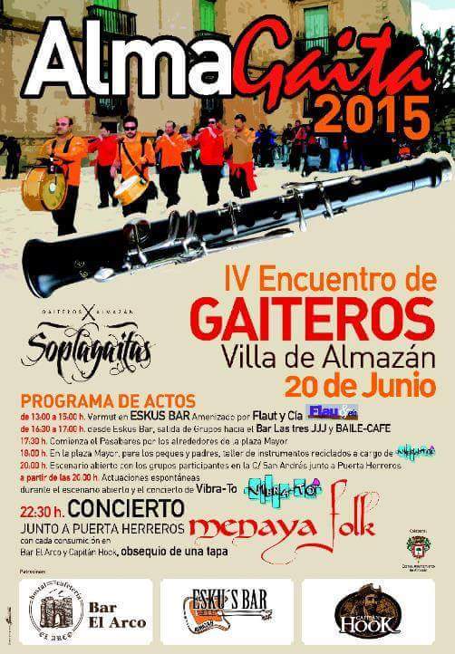 GaiterosChata's tweet photo. Buens días.Hoy staremos tocando n el encuentro d gaiteros #almagaita2015 #almazan.Cn gaiteros soplagaitas y muchos + http://t.co/MIOzOGETl8