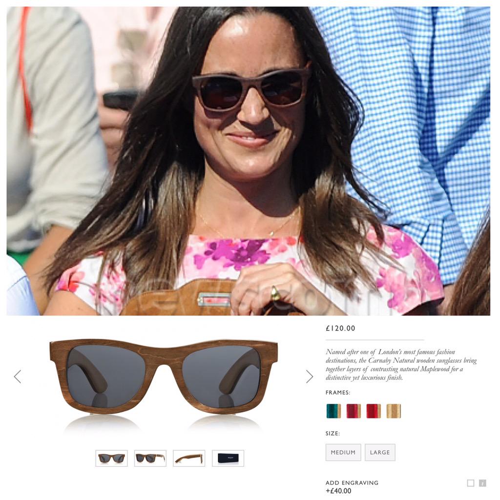 MiddletonMaven's tweet photo. #PippaMiddleton wore @FinlayandCo sunglasses @TheQueensClub 
Shop here: http://t.co/pI55z4DJXo http://t.co/KHtSoU0pBA