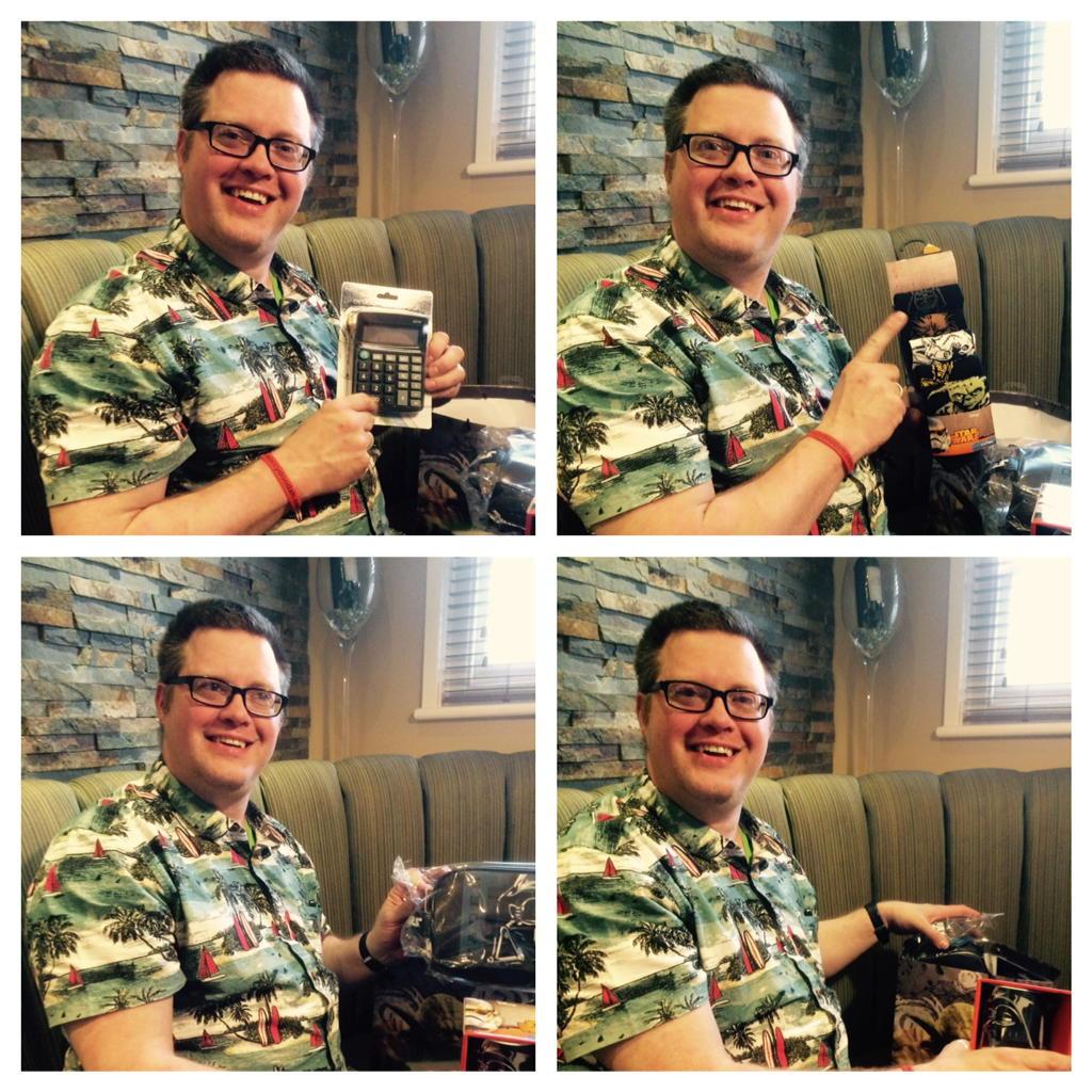 #more gifts of Chris cooper leaving presents, I hope he uses his new calculator?? #legend