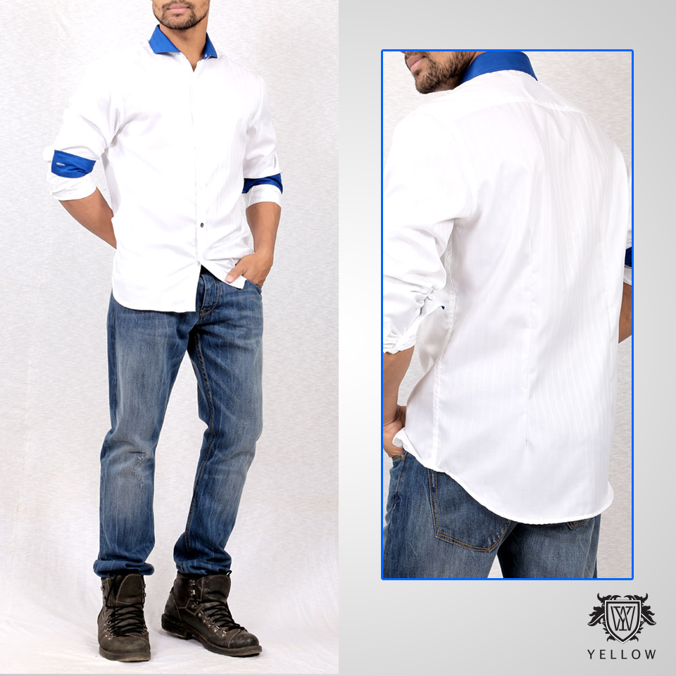 YLWClothing's tweet image. We focus on little details for you – contrast tipping detail. #Yellow #YellowSU15 #buttondown #CasualWear