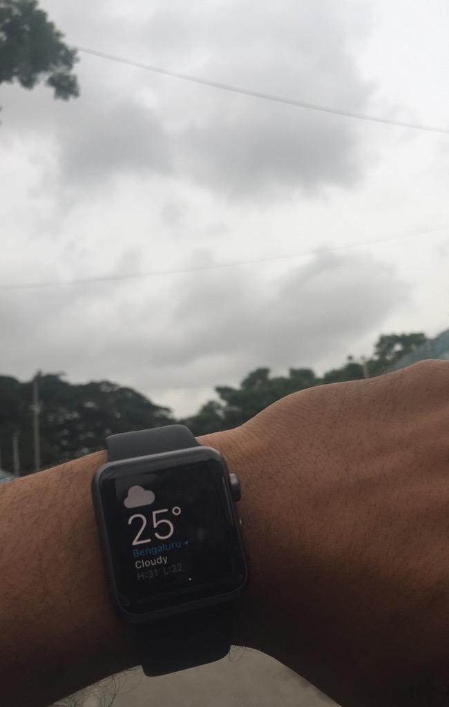 Hahaha. Cause the great weather of Bangalore needed another way to be told.