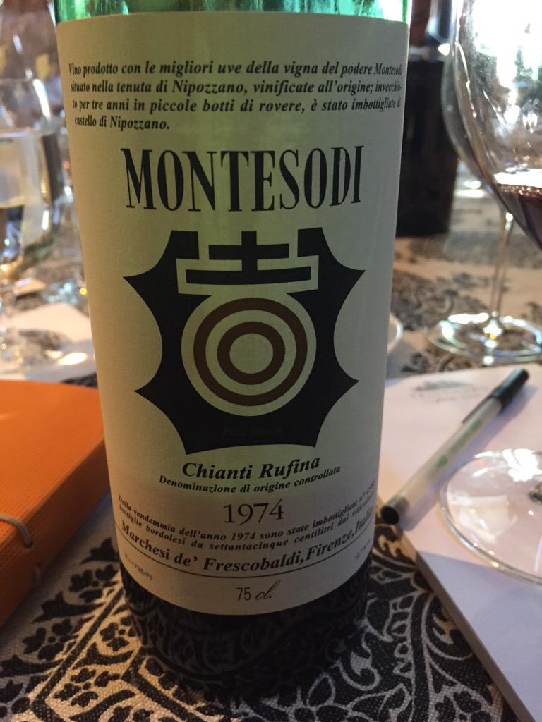 m_tripp's tweet photo. Birth year wine! @FrescobaldiVini #montesodi #1974 #estatesgroup http://t.co/Hxtxd566x1