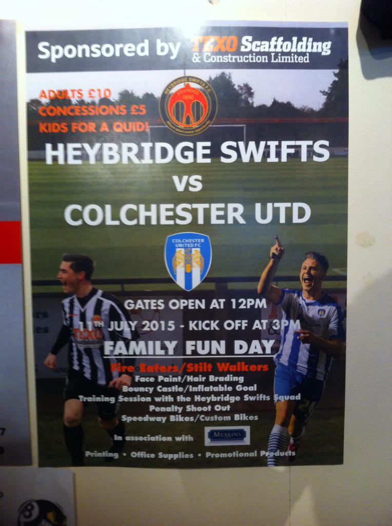 Commercial1516's tweet photo. Pre season is fast approaching #swiftsvscolutd http://t.co/j5B2g5nLvw