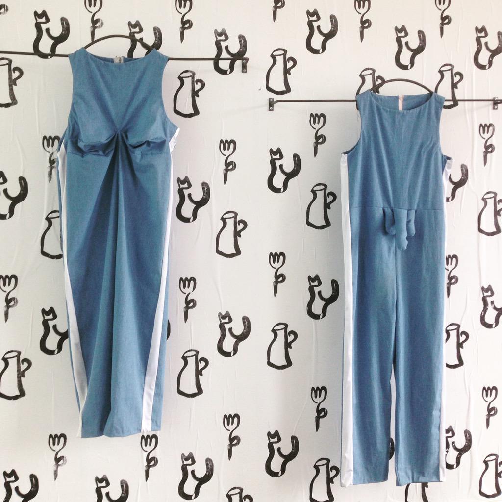 ArrrowGallery's tweet image. Love #FreyaFullarton's blue suits at #GSA #degreeshow #Glasgow #art