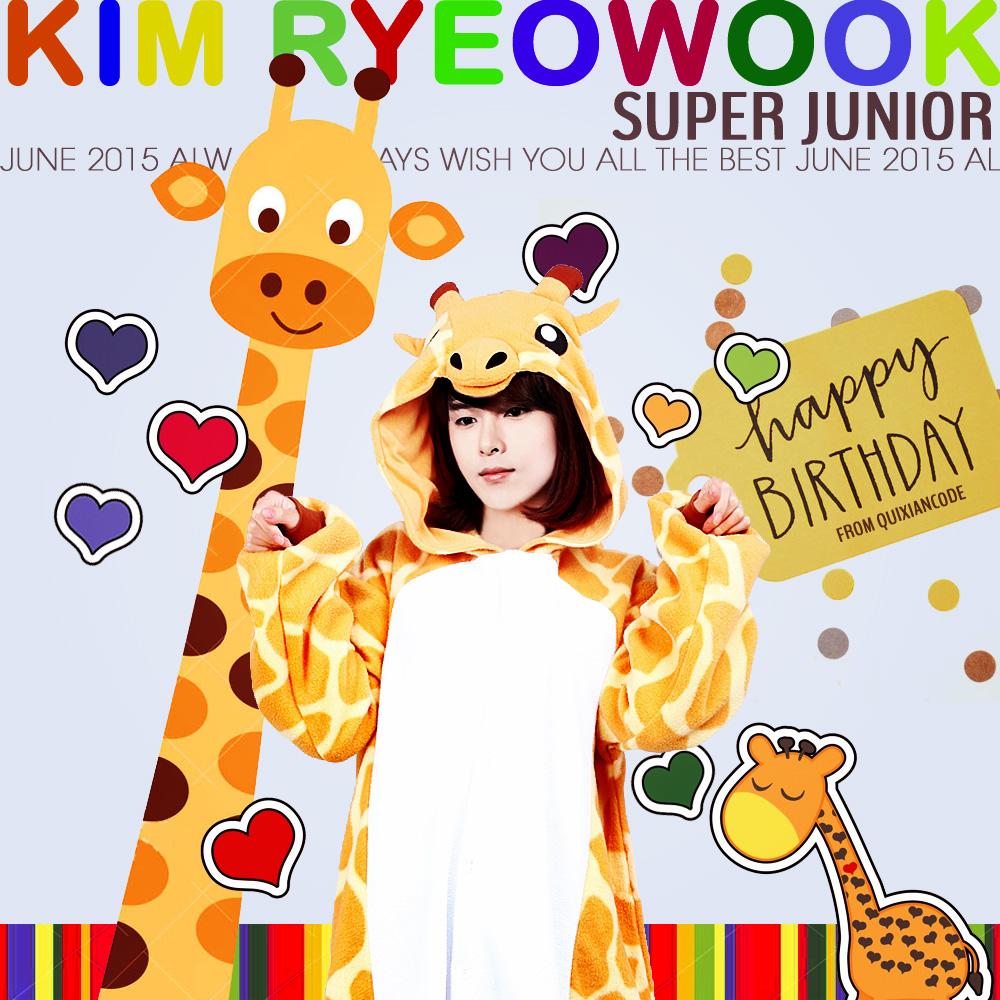 Happy Birthday SJ Eternal Magnae Kim Ryeowook! All the best and have a great year ahead! *      