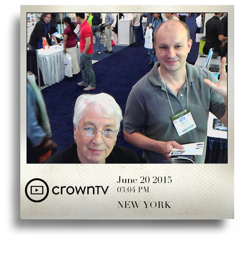 ItsCrownTV's tweet photo. Selfie taken by t at #IFE2015 with the #DigitalSignage #Selfie by #CrownTV http://t.co/xWAunPnFCv