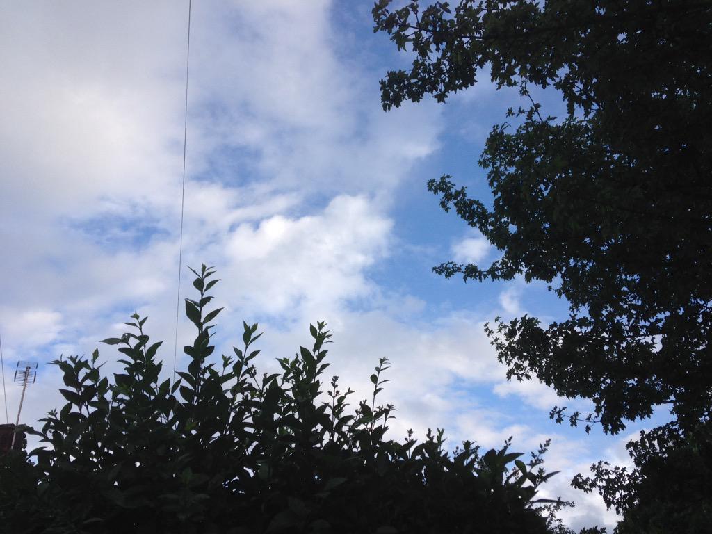 Of course the sky would be blue now... #ukut2