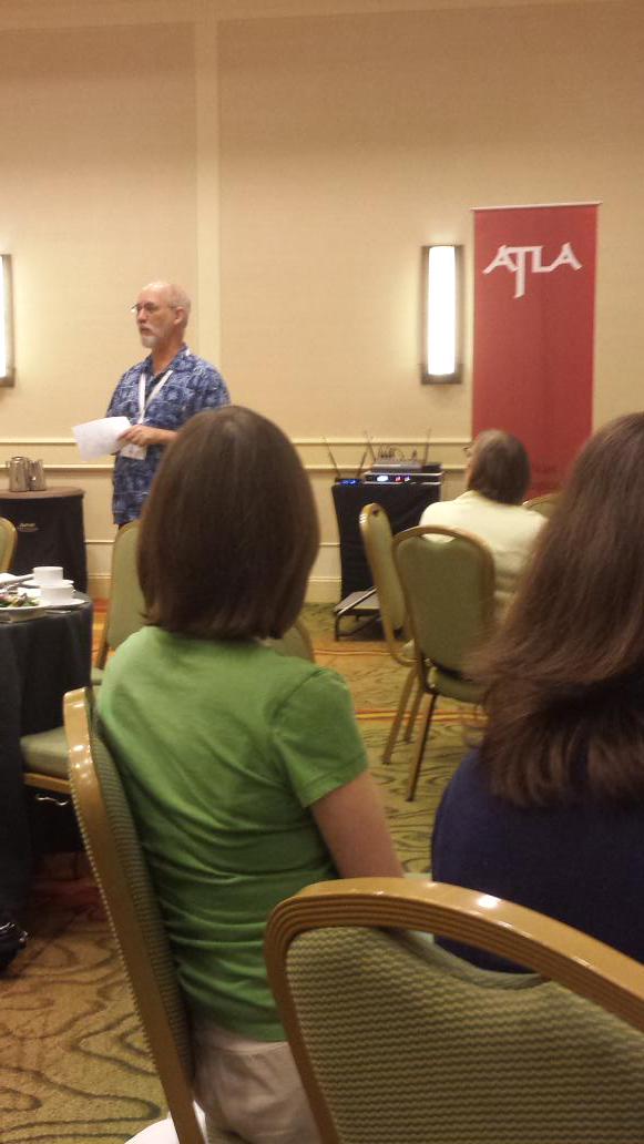 RobLeeBurgess's tweet photo. It is an honor to see library super star,Jamie LaRue, at #atla2015. @YourATLA http://t.co/exogWefdl8