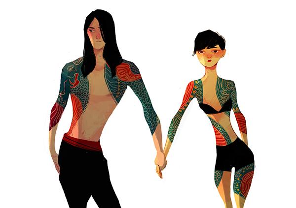 Illustration by Crystal Kung. More at inkbutter.com/illustration/i… #inkbutter #tattoo #tattoos #art #illustration