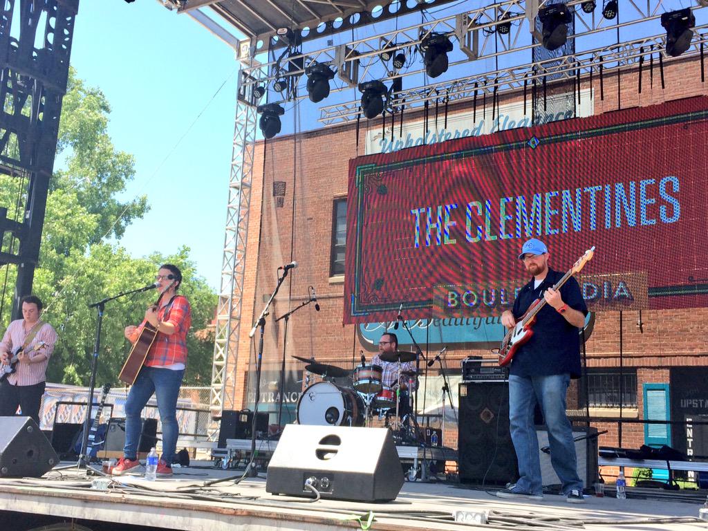Nice and toasty for <a href="/TheClementines/">The Clementines</a> at <a href="/Blvdia/">Boulevardia</a>. #blvdia #kcmusic