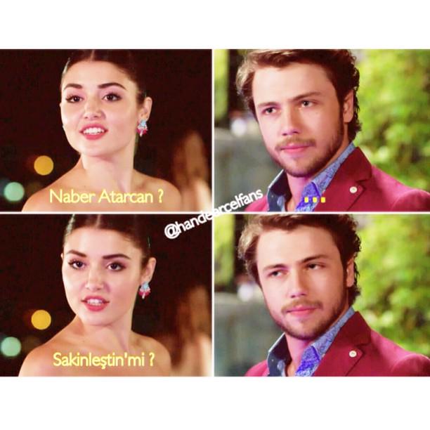 hande_ercel's tweet photo. En Atarlı Çift (:
selin: naber atarcan sakinleştin mi??? http://t.co/N1WIkqNdXG