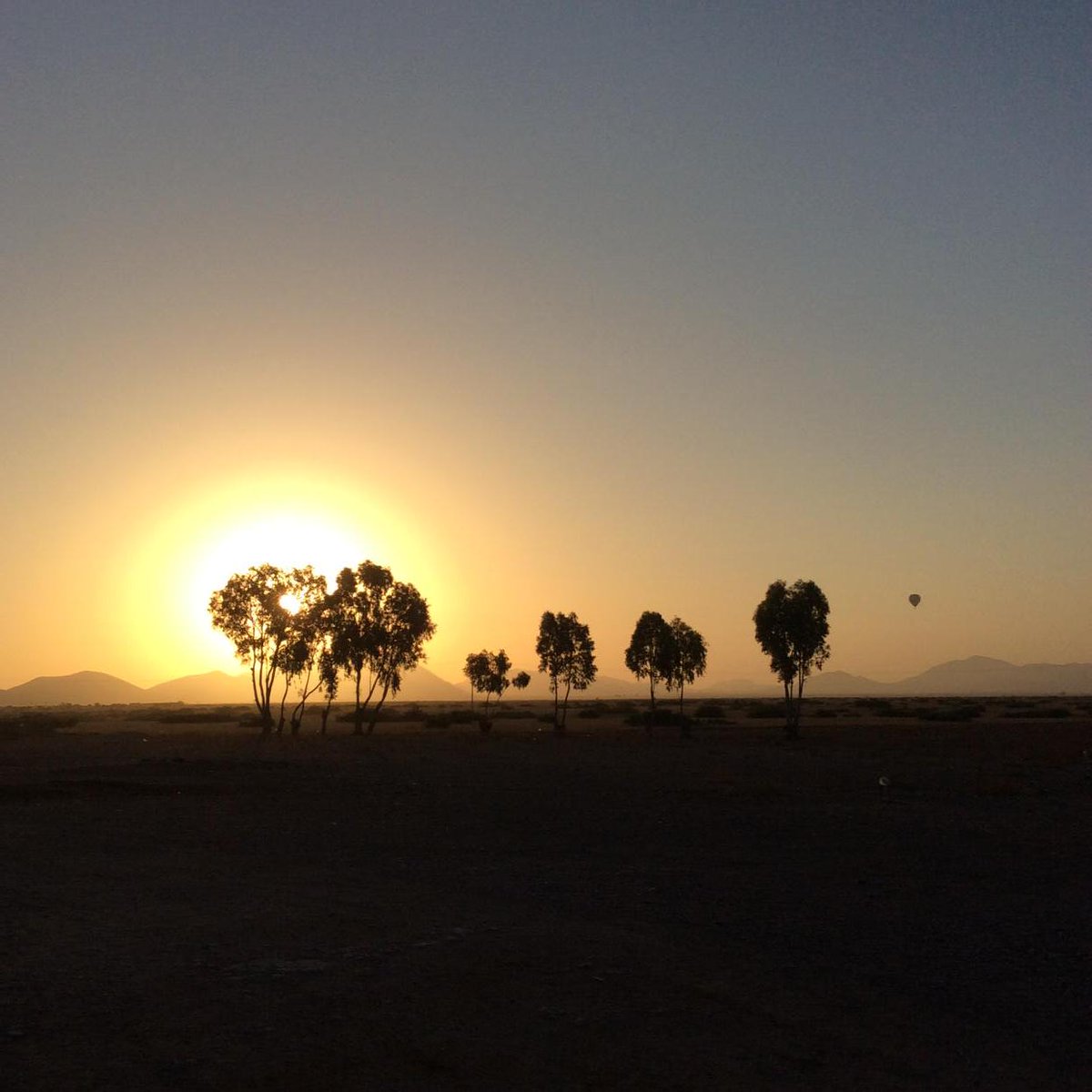 Hot air balloon trip at sunrise. Brilliant. #riadchameleon #marrakech