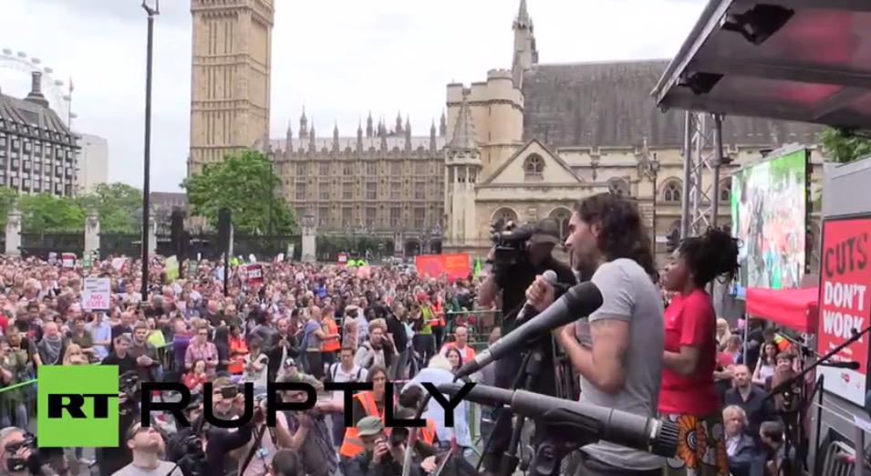 "I have taken these loaves and these fishes and made a fish butty for my driver who is waiting in the Range Rover.."