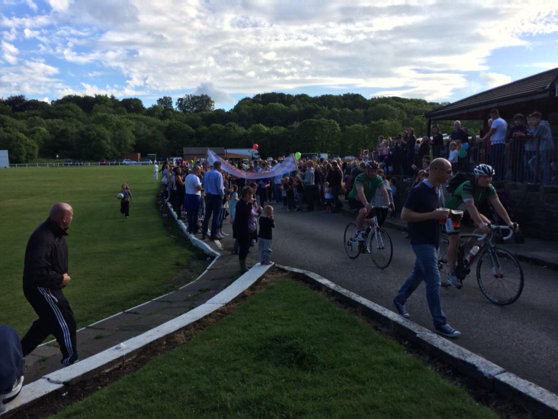 Cyclists coming home from Cirencester to <a href="/EagleyFamilyFun/">EagleyFamilyFunDay</a>  <a href="/Eagley_Football/">Eagley Football (C)lub</a> Well done boys, fantastic effort👏👏👏