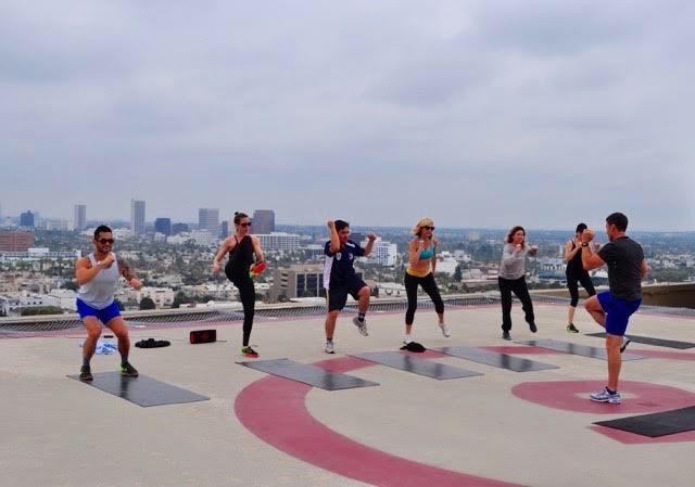 Day in L.A.: Yoga 17 stories up, vegan food and a workout that rocked my core: bit.ly/fswellness #fswellness
