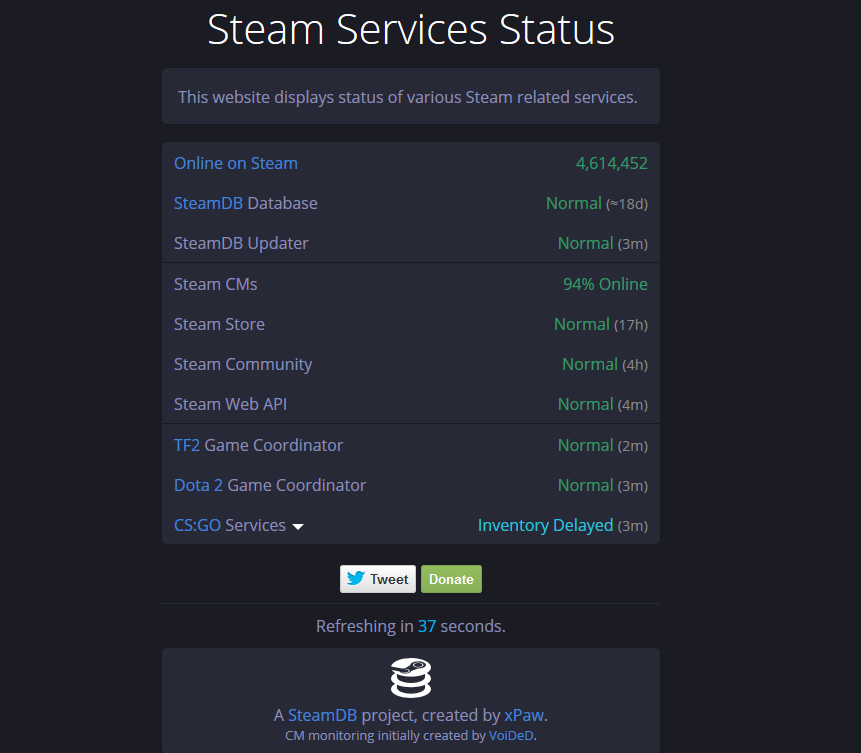 XstreamGaming's tweet photo. #Valve #steam Steam is back! http://t.co/Uf9b7gvU4e